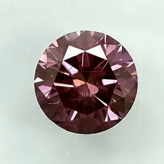 Diamant - 0.38 ct - Briljant - Fancy Intense Purplish Pink