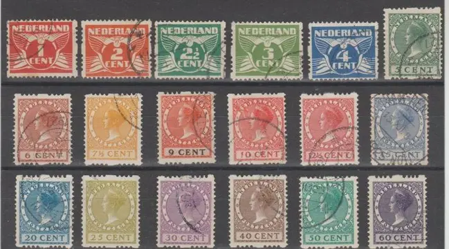Nederland 1925 - Tweezijdige roltanding - NVPH R1/R18