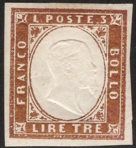 Italiaanse oude staten - Sardinië 1861 - 2 lire bright copper - Sassone N. 18A