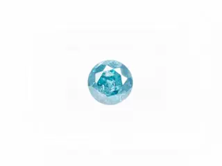 Diamant - 0.94 ct - Fancy Greenish Blue Colour Treated - I3