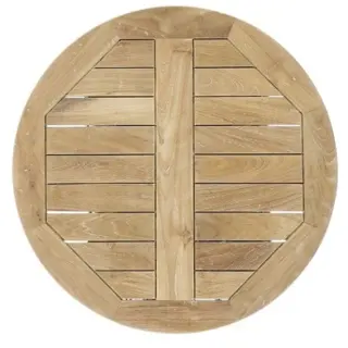 Tafelblad teakhout rond 50 cm en 3 cm dik - teak hout