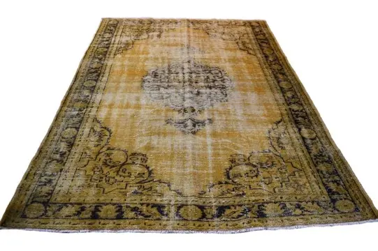 Modern yellow Vintage - Vloerkleed - 265 cm - 190 cm