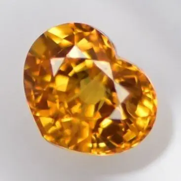 Diep oranje Saffier - 1.23 ct