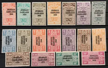 België 1929 - Dagbladzegels Volledige Reeks Opdruk "Journaux Dagbladen 1928" - POSTFRIS - JO1/18