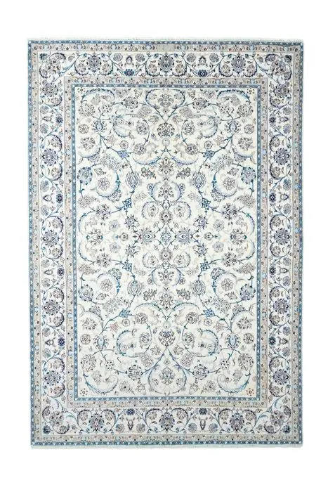 Nain 6 La Habibian - Gesigneerd tapijt - Zeer fijn met