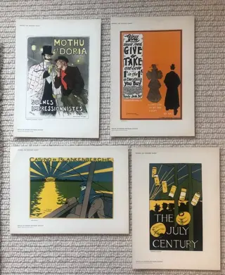 Steinlen, Meunier, Woodbury, Whitelaw - Four lithographs