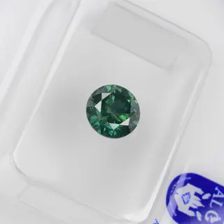 Diamanten - 0.84 ct - Briljant, Rond - I1 - Fancy Deep