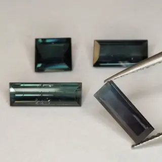 4 pcs - Indicoliet - Blauw Toermalijn - 3.37 ct