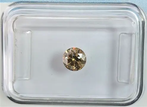 1 pcs Diamant - 0.41 ct - Briljant - Elegant grijs - SI2