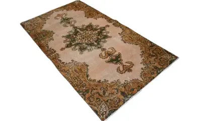 Orange vintage - Vloerkleed - 202 cm - 114 cm