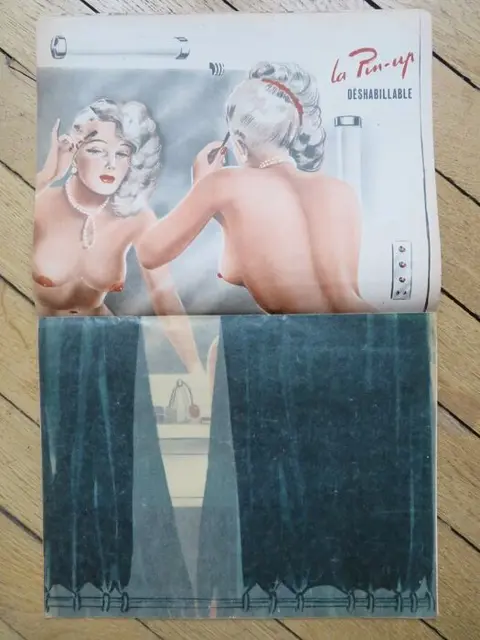 Roger Brard - Derrière le rideau avec....la pin up