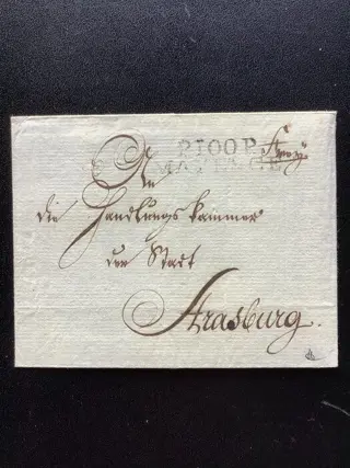 Duitsland en Koloniën - Very beautiful letter from Mainz to Strasbourg