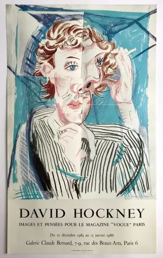 David Hockney - An image of Gregory - Portrait cubiste -