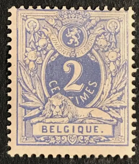 België 1870 - Liggende Leeuw met waardecijfer : 2c 'Krijtpapier' - OBP/COB 27c