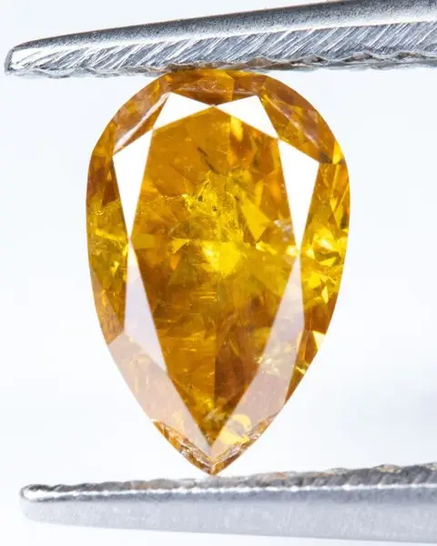 Diamant - 0.56 ct - Natural Fancy Intense Brownish
