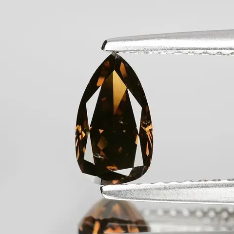 Diamanten - 0.94 ct - Peer - SI2 - Fancy Dark Brown -