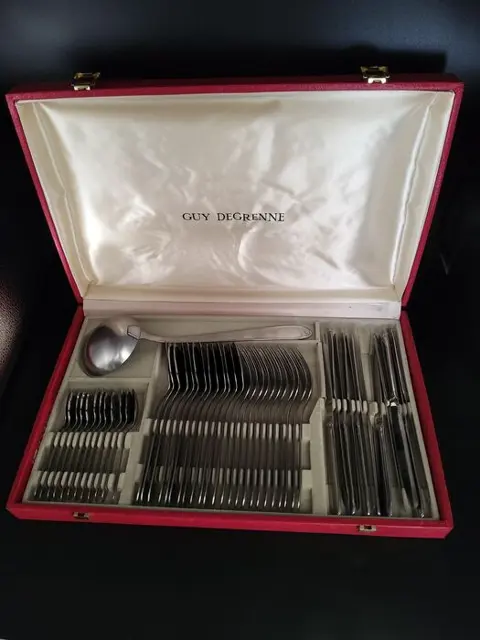 Guy Degrenne - Tafelservies voor 12 (49) - Modern - Staal