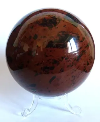 Mahonie obsidiaan bol - 8,1 cm - 662 g