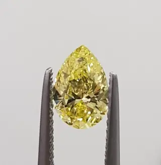 1 pcs Diamant - 1.00 ct - Peer - Color Enhanced - fancy