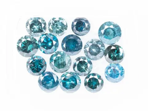 16 pcs Diamanten - 4.62 ct - Fancy Deep Blue to Bluish