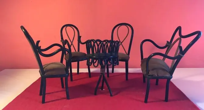 Thonet-Stil - meubels voor poppenhuizen - 1900-1909 -