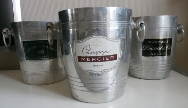 Champagnekoeler (3) - Aluminium - Champagne