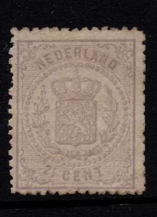 Nederland 1869 - Rijkswapen, met gebreken - NVPH 18C