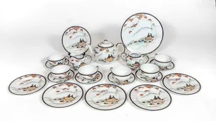 Koffieservies, Theeset (22) - Modern - Porselein