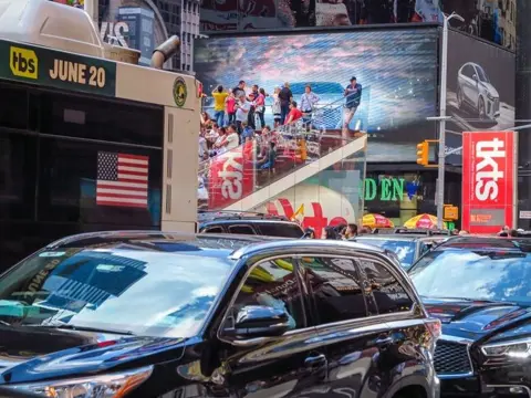 Dennis Church (1949-) - Times Square, New York City, 2017