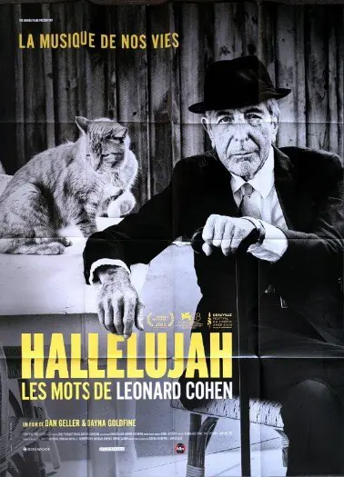 HALLELUJAH : Leonard Cohen FRANSE filmposter.