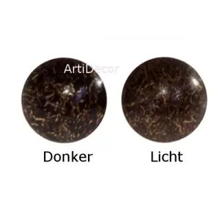 Siernagel bruin gevlekt vlakke kop