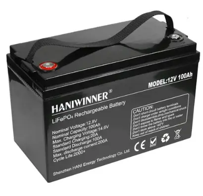 HANIWINNER HD009-10 12.8V 100Ah LiFePO4 Lithium Battery