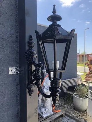 Buitenlamp klaas , Aluminium