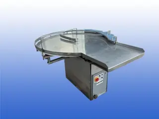 Buffertafel draaitafel draaistation transportbande rolbaan