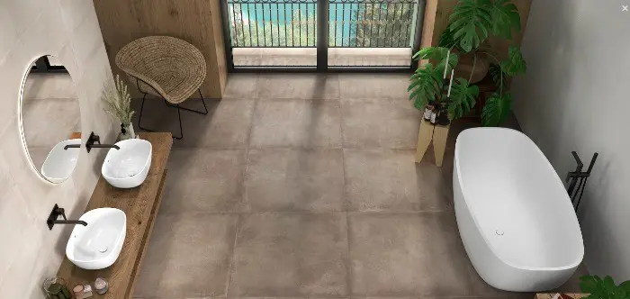 Vloertegel 60x60 cm lecco mocca ACTIE TEGEL voorraadtegels