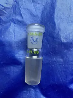 Slijpstukadapter NS14,5 naar NS19(laboratorium,destillatie)