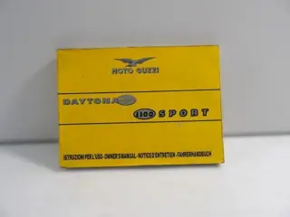 INSTRUCTIEBOEKJE Moto Guzzi 1000 Daytona 1992 - 2000