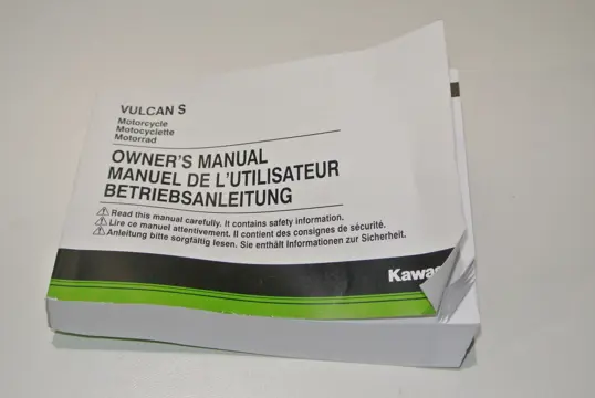 INSTRUCTIEBOEKJE Kawasaki 650 Vulcan S 2015 - 2019