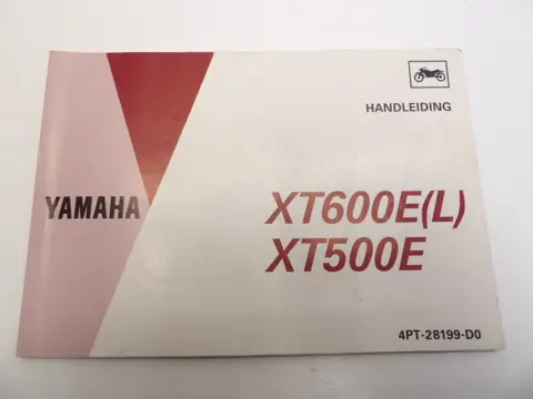 INSTRUCTIEBOEKJE Yamaha XT 1980 - 2010