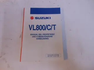 INSTRUCTIEBOEKJE Suzuki VL 800 2001 - 2004