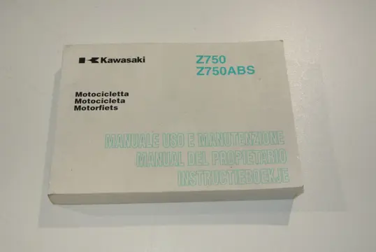 INSTRUCTIEBOEKJE Kawasaki Z 750 2007 - 2010 / 2011 - 2012