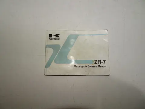 INSTRUCTIEBOEKJE Kawasaki ZR 7 1998 - 2003