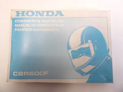 INSTRUCTIEBOEKJE Honda CBR 600 F 1995 - 1998