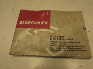 INSTRUCTIEBOEKJE Ducati monster 900 1993 - 1999