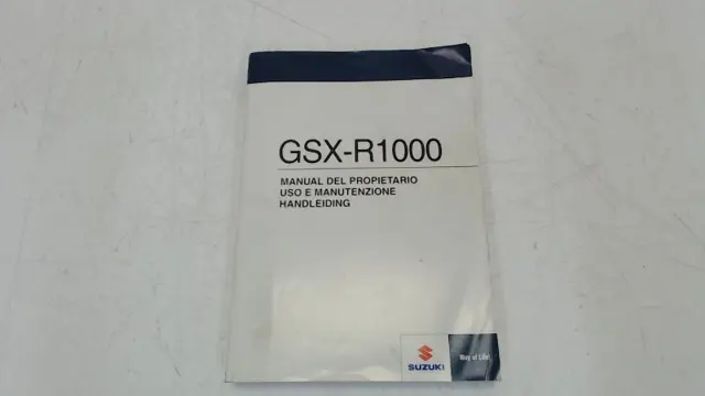 INSTRUCTIEBOEKJE Suzuki GSX R 1000 2009 - 2010
