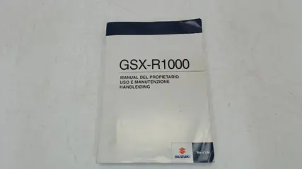 INSTRUCTIEBOEKJE Suzuki GSX R 1000 2009 - 2010