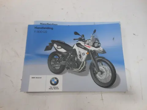 INSTRUCTIEBOEKJE BMW F 800 GS 2008 - 2011 / 2012 - 2015