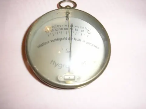 Hygrometer - relatieve vochtigheid der lucht in procenten -
