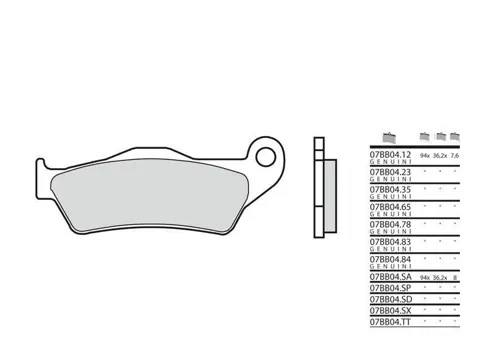 REMBLOKKEN ACHTER KTM 990 SM + SMT 2007 - 2011 / 2009 - 2010