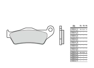 REMBLOKKEN ACHTER KTM 990 SM + SMT 2007 - 2011 / 2009 - 2010